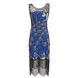 The Great Gatsby Prom Dresses round Neck Sleeveless Peacock Dress