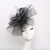 Kentucky Derby Hats Curling Embroidery Broad-Brimmed Hat