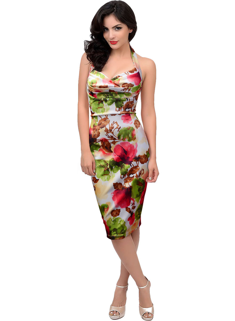 Women Plus Size Midi Dresses Sleeveless Sexy Tube Top Printed Slim Dress