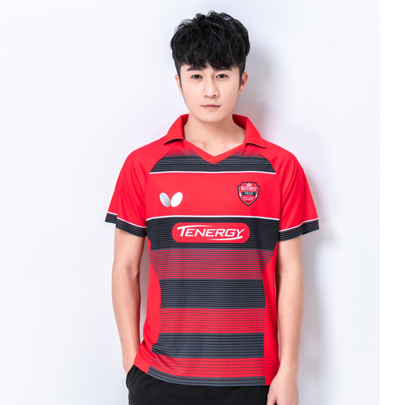 Cricket T Shirt Summer Table Tennis Wear Men's Sports Short-Sleeved T-shirt