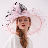 Kentucky Derby Hats Embroidery Flat-Top Cap