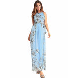 Women Plus Size Maxi Dresses Chiffon Fashion Printed Dress