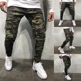 J Shaped Jeans New Men's Overalls Camouflage Multi-Pocket Elastic Feet Fashion
