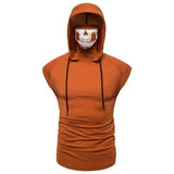 Tactics Style Men Sweatshirts & Hoodies Summer Solid Color Personalized Printing Casual Vest