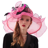 Kentucky Derby Hats Embroidery Flat-Top Cap
