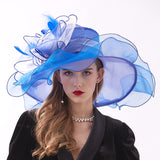 Kentucky Derby Hats Embroidery off-the-Face-Hat