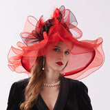 Kentucky Derby Hats Embroidery off-the-Face-Hat