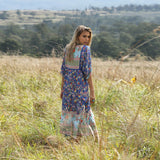 Beth Dutton Bohemian Dress Winter Autumn Midi Dresses Beach Vacation Style Large Swing Pleated Printed Dress