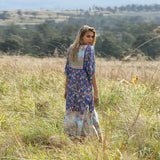 Beth Dutton Bohemian Dress Winter Autumn Midi Dresses Beach Vacation Style Large Swing Pleated Printed Dress