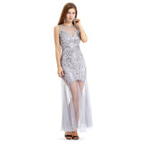 The Great Gatsby Dresses Sexy Women's round Neck Lace Yarn Dress