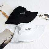 Yankee Bucket Hat Fisherman Black and White Sun Hat Spring and Summer Fashion Bucket Hat