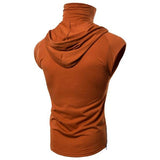 Tactics Style Men Sweatshirts & Hoodies Summer Fashion Hooded Turtleneck Sleeveless T-shirt