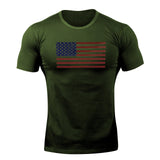 Tactics Style T Shirt for Men Sports T-shirt Men's Summer round Neck Training Sports Short Sleeve
