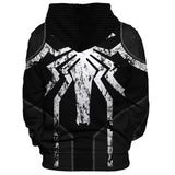 Men Spider Hoodie Venom Spider-Man Zipper Hooded Sweatshirt