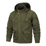 Tactics Style Men Outdoor Windproof Coat Men Casual Jacket Men's plus Size Coat Casual Workwear Jacket Men