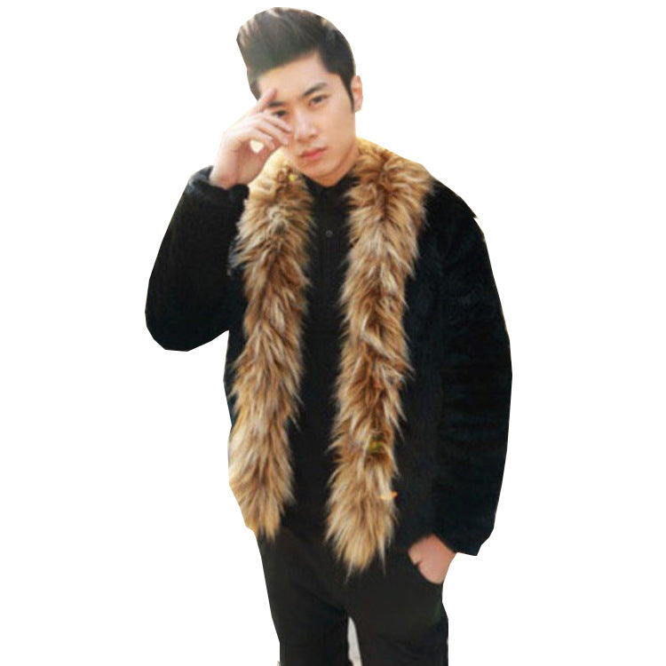 Beaver Coat Men's Fur Coat Trendy Fashionable Man Autumn and Winter Loose Casual