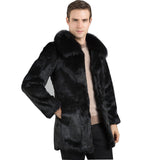 Beaver Coat Men's Imitation Fur Coat Men's Clothing Warm plus Size