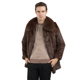 Beaver Coat Men's Imitation Fur Coat Men's Clothing Warm plus Size