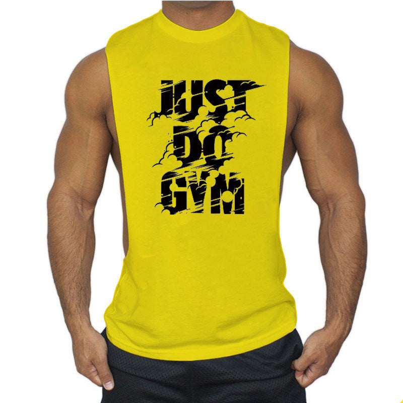 Man Tanks Sleeveless Vest Cotton Men's Sports Running Leisure