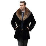 Beaver Coat Men Autumn and Winter Men's plus Size Fur Jacket Warm
