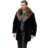 Beaver Coat Men Autumn and Winter Men's plus Size Fur Jacket Warm