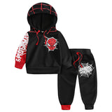 Spider Man Hoodie & Pant 2 Piece Set Hoodie Trousers Children Cartoon Suit