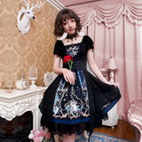 Gothic Lolita Harajuku Style Clothing Lolita Op JSK Gothic Dark Women's Lolita Dress