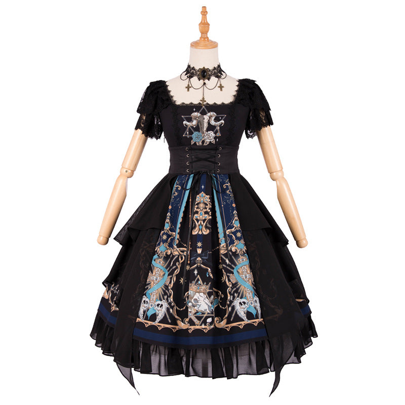 Gothic Lolita Harajuku Style Clothing Lolita Op JSK Gothic Dark Women's Lolita Dress