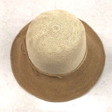Straw Hat Extra Fine Raffia Hat Women 'S Hand-Woven Fisherman Basin Hat