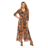 Beth Dutton Bohemian Dress Summer Spring Midi Dresses Beach Dress Dress