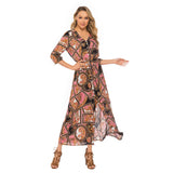 Beth Dutton Bohemian Dress Summer Spring Midi Dresses Beach Dress Dress