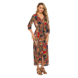 Beth Dutton Bohemian Dress Summer Spring Midi Dresses Beach Dress Dress