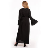 Muslim Women Stylish Kashibo Abaya Muslim Ladies Long Gown Islamic Clothing Jilbab Plus Size