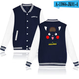 Men and Women Pokemon Pikachu Coat Baseball Uniform Jacket