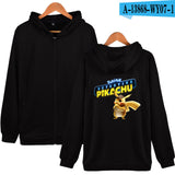 Men and Women Pokemon Pikachu Coat Zipper Hooded Sweater