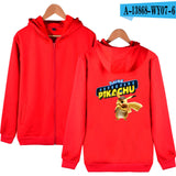 Men and Women Pokemon Pikachu Coat Zipper Hooded Sweater