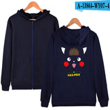 Men and Women Pokemon Pikachu Coat Zipper Hooded Sweater