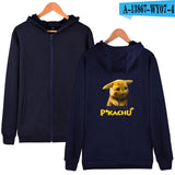 Men and Women Pokemon Pikachu Coat Zipper Hooded Sweater