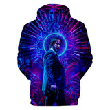John Wick Keanu Hoodie John Wick 3 Peripheral 3D Printed Hood Sweatshirt
