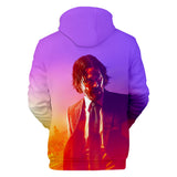 John Wick Keanu Hoodie John Wick 3 Peripheral 3D Printed Hood Sweatshirt