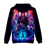 John Wick Keanu Hoodie John Wick 3 Peripheral 3D Printed Hood Sweatshirt