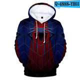 Men Spider Hoodie Spider-Man 3D Printed Hood Sweatshirt