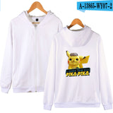 Men and Women Pokemon Pikachu Coat Zipper Hooded Sweater