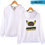 Men and Women Pokemon Pikachu Coat Zipper Hooded Sweater