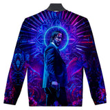 John Wick Keanu Hoodie John Wick 3D Printed round Neck Long Sleeve Sweater