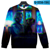 John Wick Keanu Hoodie John Wick 3D Printed round Neck Long Sleeve Sweater