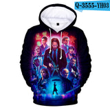 John Wick Keanu Hoodie John Wick 3D Printed Hood Sweatshirt