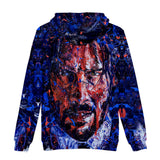 John Wick Keanu Hoodie John Wick 3 Peripheral 3D Printed Hood Sweatshirt
