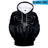Men Spider Hoodie Spider-Man 3D Printed Hood Sweatshirt
