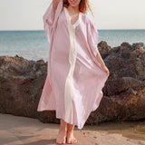 Women Plus Size Dresses Bohemian V-neck Beach Dress Maxi Dress